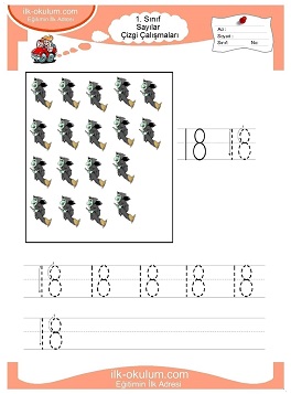 Çocuklar İçin Çizgi Çalışma Sayfaları 